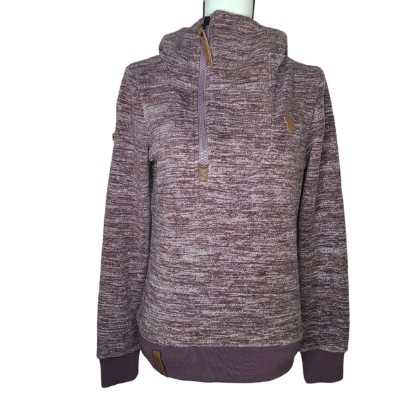 Naketano Fleece Pullover Hoodie Heathered Purple Small - Picture 1 of 15